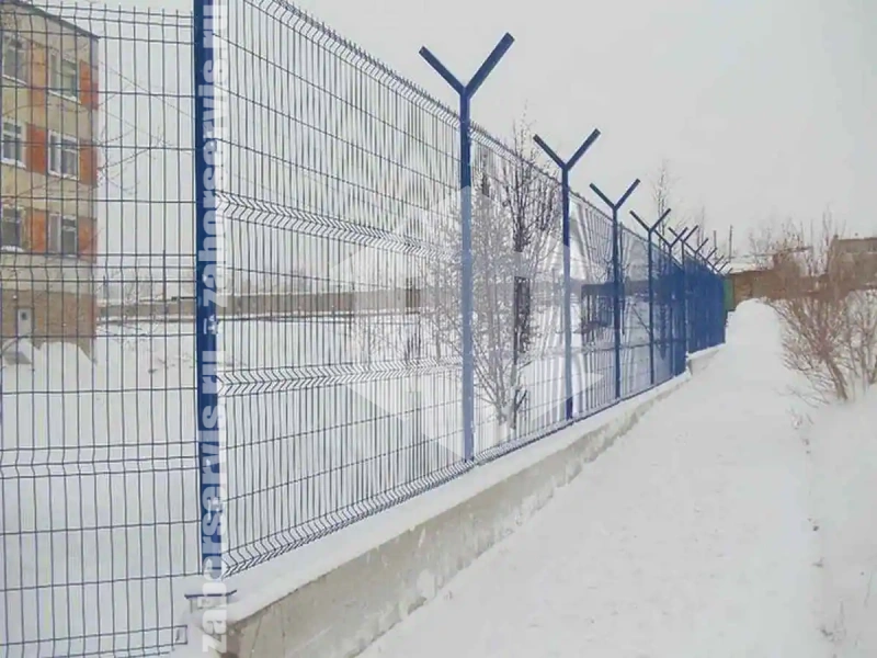 3D заборы для школы 155 метров высота 2,0м